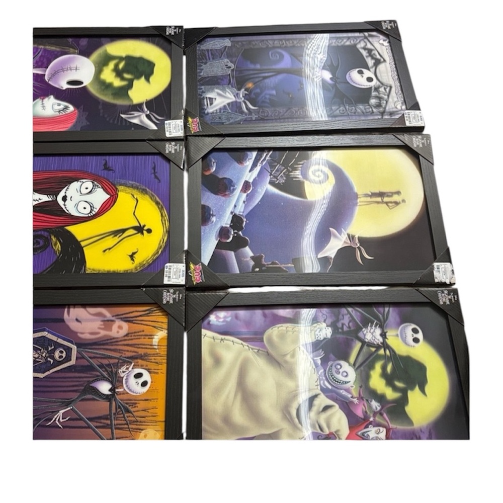 Nightmare Before Christmas Wall Art Set of 6, In Original Packaging